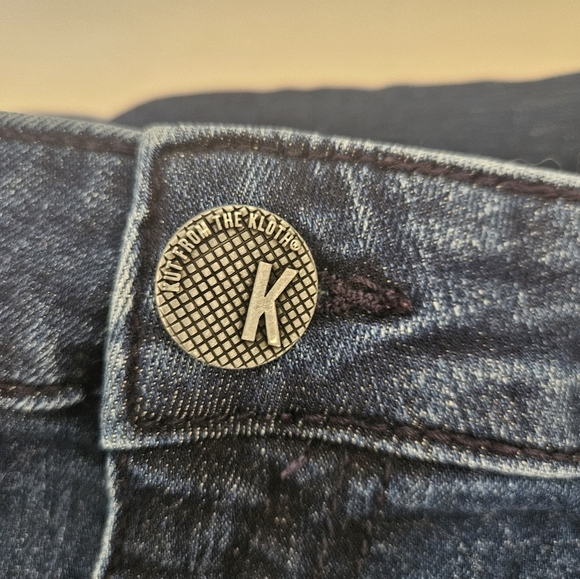 Kut From The Kloth- Pants Women's 10 Blue Denim Catherine Boyfriend 91%cotton. - Picture 5 of 9